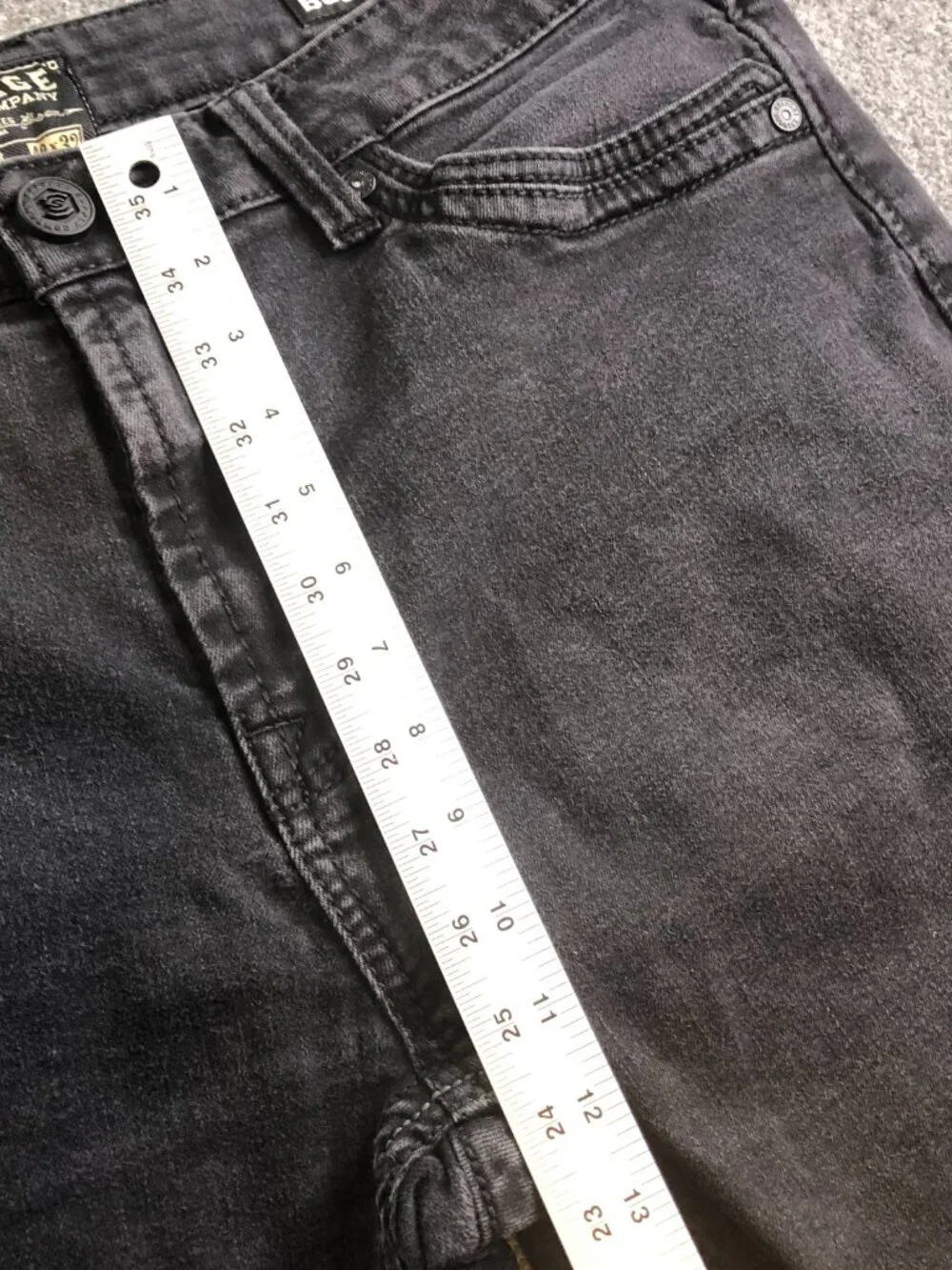 Salvage Jeans Mens 38x30 Black Riot Taper Athletic Stretch Embroidered MMA - Picture 8 of 14